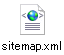 WindowsXPにおける「sitemap.xml」のアイコン