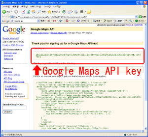 Google Maps API key